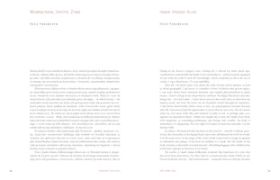 An open book showing a two-page spread of a text by Olga Tokarczuk. The left page is in Polish with the title WEWNĘTRZNE. UKRYTE, ŻYWE. The right page presents the English translation titled INNER: HIDDEN: ALIVE.