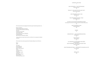 An open book in German, with a white background and black text. The left page lists acknowledgements and sponsors for an exhibition. The right page displays the table of contents for a book about the artist Niko Pirosmani, with chapter titles, author names, and page numbers.