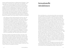 An open book showing a two-page spread of academic text in German. The left page is numbered 44 with the footer Das Kunstpublikum. The right page, numbered 45, has a large, bold heading that reads Sensationelle Attraktionen.