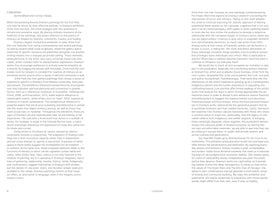 A two-page spread from a book's foreword, written by Janine Mileaf and Carolyn Vesely. The text is in a serif font and laid out in two columns. It discusses the work of artist Brenda Draney and her exhibition Drink from the river. Page numbers 6 and 7 are visible at the bottom.