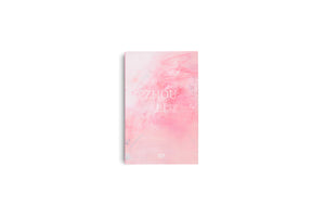 A vertically oriented book with a painterly, abstract cover in shades of pink and white, set against a plain white background. The title, ZHOU LI, is printed in white text in the center, with the publisher's name, HATJE CANTZ, at the bottom.