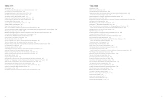 A two-page spread from a book's table of contents, laid out in two columns. The left column is titled 1970–1979 and the right is titled 1980–1989. Both columns list chapter titles related to German film history, followed by their page numbers. The pages are numbered 10 and 11 at the bottom.