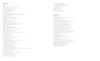 A two-page spread from a book, showing a table of contents in German. The left page, page 6, covers the period 1930-1939. The right page, page 7, covers 1940-1949. Both pages list chapter or section titles related to German film history followed by their corresponding page numbers.