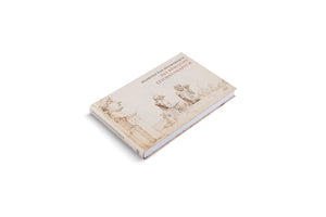 A hardcover book, titled Maarten van Heemskerck, Das Römische Zeichnungsbuch, is presented at an angle on a plain white background. The book's off-white cover features sepia line drawings of classical Roman sculptures and architectural elements.