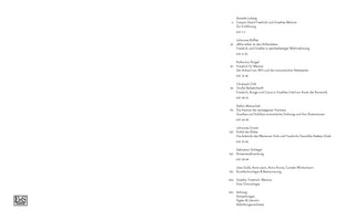 A table of contents in German on a white background. Page numbers are listed on the left, followed by authors and chapter titles on the right. The topics focus on art history, specifically Caspar David Friedrich, Goethe, and Romanticism in Weimar. The logo for the Ernst von Siemens Kunststiftung is in the bottom left corner.