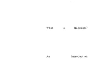 A title page with black text on a white background. In the top right corner is the name Sonika Soni. The main title in the center reads, What is Ragamala? Below this is the subtitle, An Introduction.