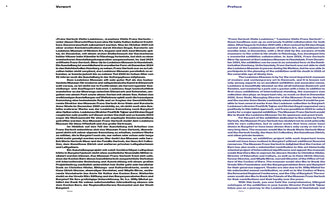 A book opened to a two-page spread showing a foreword. The left page, numbered 6, is in German with the heading Vorwort. The right page, numbered 7, is the English translation with the heading Preface.