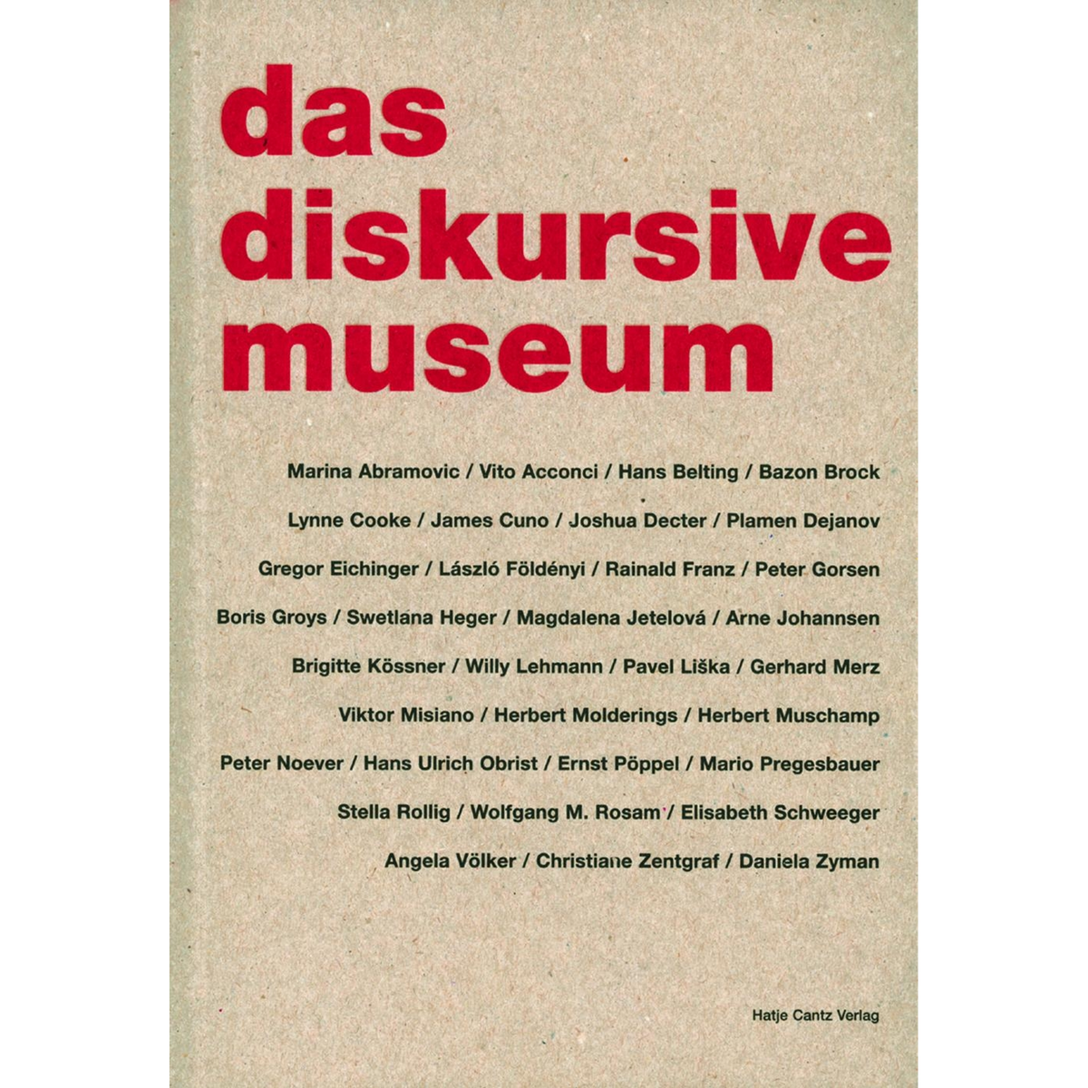 Coverbild das diskursive museum