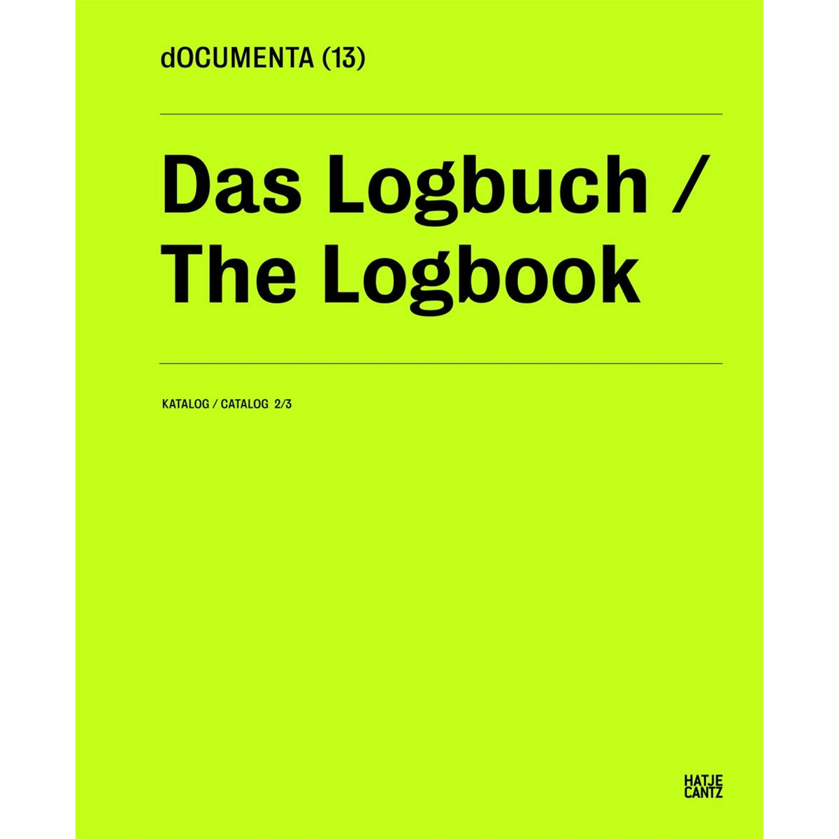 Coverbild dOCUMENTA (13)Katalog 2/3