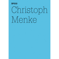 A blue cover with the text Nº010 Christoph Menke in a thin, black font.