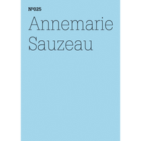 The cover for Annemarie Sauzeau, Nº025, in a thin black serif font on a light blue background.