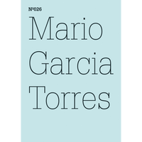 A minimalist book cover with a pale blue background featuring the name Mario Garcia Torres in a large, thin, black serif font.