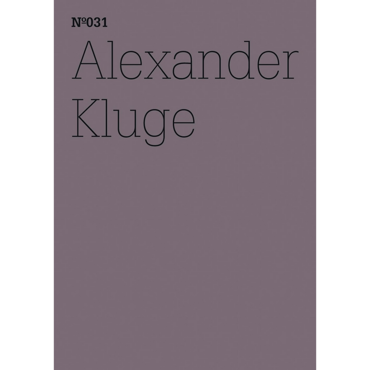 Coverbild Alexander Kluge