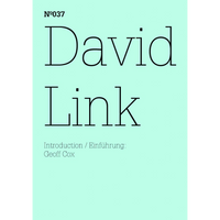 The cover of David Link, issue N°037, featuring thin black text on a pale mint green background.