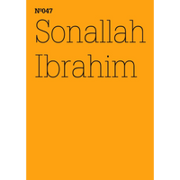 The name Sonallah Ibrahim in thin black letters on an orange background, with Nº047 printed above.