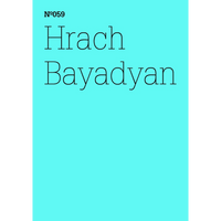 A minimalist cover with the text Nᵒ059 Hrach Bayadyan in a thin black font on a solid cyan background.