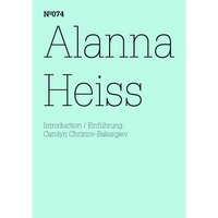 A mint green book cover with black text reading Nº074, Alanna Heiss.