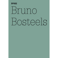A book cover with the text Nº082 Bruno Bosteels in a thin black font on a muted green-blue background.