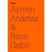 A minimalist orange cover with black text reading Nº089, Ayreen Anastas & Rene Gabri.