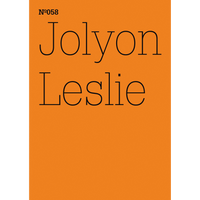 A minimalist orange cover for Jolyon Leslie, Nº058, with text in a thin black font.