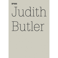 A pale grey-green cover with the name Judith Butler in a large, thin black font, with Nº066 in the top left corner.
