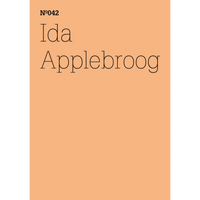 A minimalist cover with thin, black serif text reading Nº042, Ida Applebroog on a pale orange background.