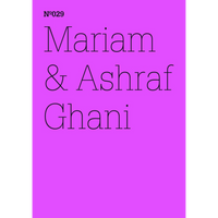 A bright magenta cover with black text reading Nº029, Mariam & Ashraf Ghani.