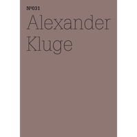 A minimalist cover in a muted mauve color with the text Nº031 and Alexander Kluge in a thin black font.