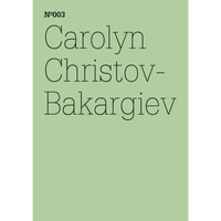 A pale green book cover with the title Nº003 and the name Carolyn Christov-Bakargiev in a thin black font.