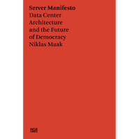 The cover of the book Server Manifesto by Niklas Maak, featuring black text on a solid red-orange background.