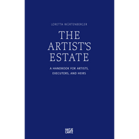 The book cover for The Artist’s Estate by Loretta Würtenberger, with white serif text on a solid dark blue background.