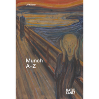 The book cover for Munch A-Z by Ulf Küster, featuring Edvard Munch's painting The Scream.