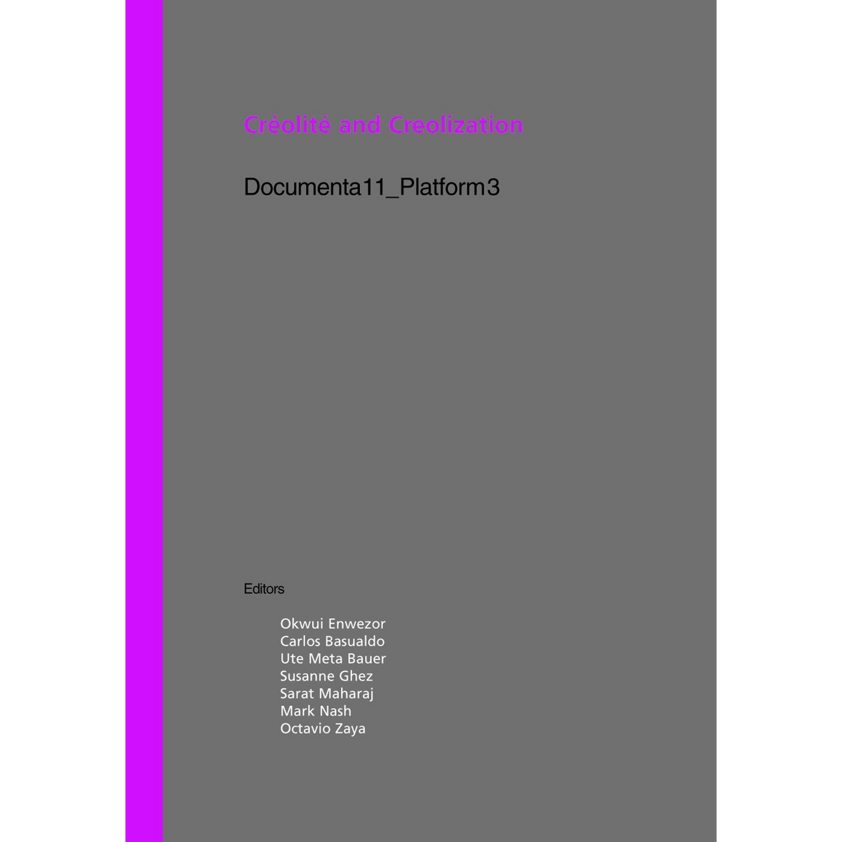 Coverbild Créolité and Creolization
