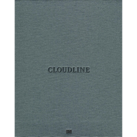 A slate gray, clothbound book cover with the title Cloudline embossed in the center.