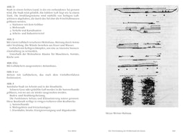 A black-and-white two-page spread from a book. The left page, 108, contains German text describing architectural concepts under headings like ABB. D and ABB. F. The right page, 109, displays a series of technical sketches and diagrams by Werner Ruhnau. The footer includes the names Yves Klein and the title Die Überwindung der Problematik der Kunst.