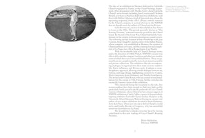 A page from an exhibition catalogue. On the left, a circular, black-and-white photograph shows Gabrielle Chanel in a light-colored suit and cloche hat in Biarritz, circa 1920. On the right, several paragraphs of English text introduce an exhibition dedicated to Chanel during the Roaring Twenties. The page is signed at the bottom by Director Björn Dahlström.