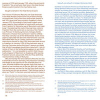 A two-page spread from an academic text, with page 36 in English on the left and page 37 in German on the right. Both pages feature the heading Bought and Sold in the Holy Roman Empire in their respective languages and discuss the history of two Native men in Europe in 1722. The pages include footnotes.